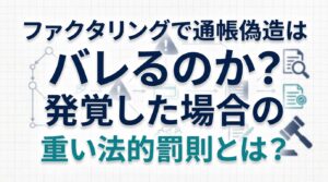 ファクタリングで通帳の偽造はバレるのか？発覚した場合の重い法的罰則とは？